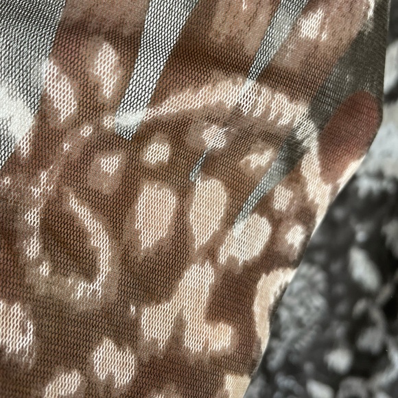 INC International Concepts Brown and Cream Ikat Print Dress - Picture 4 of 9